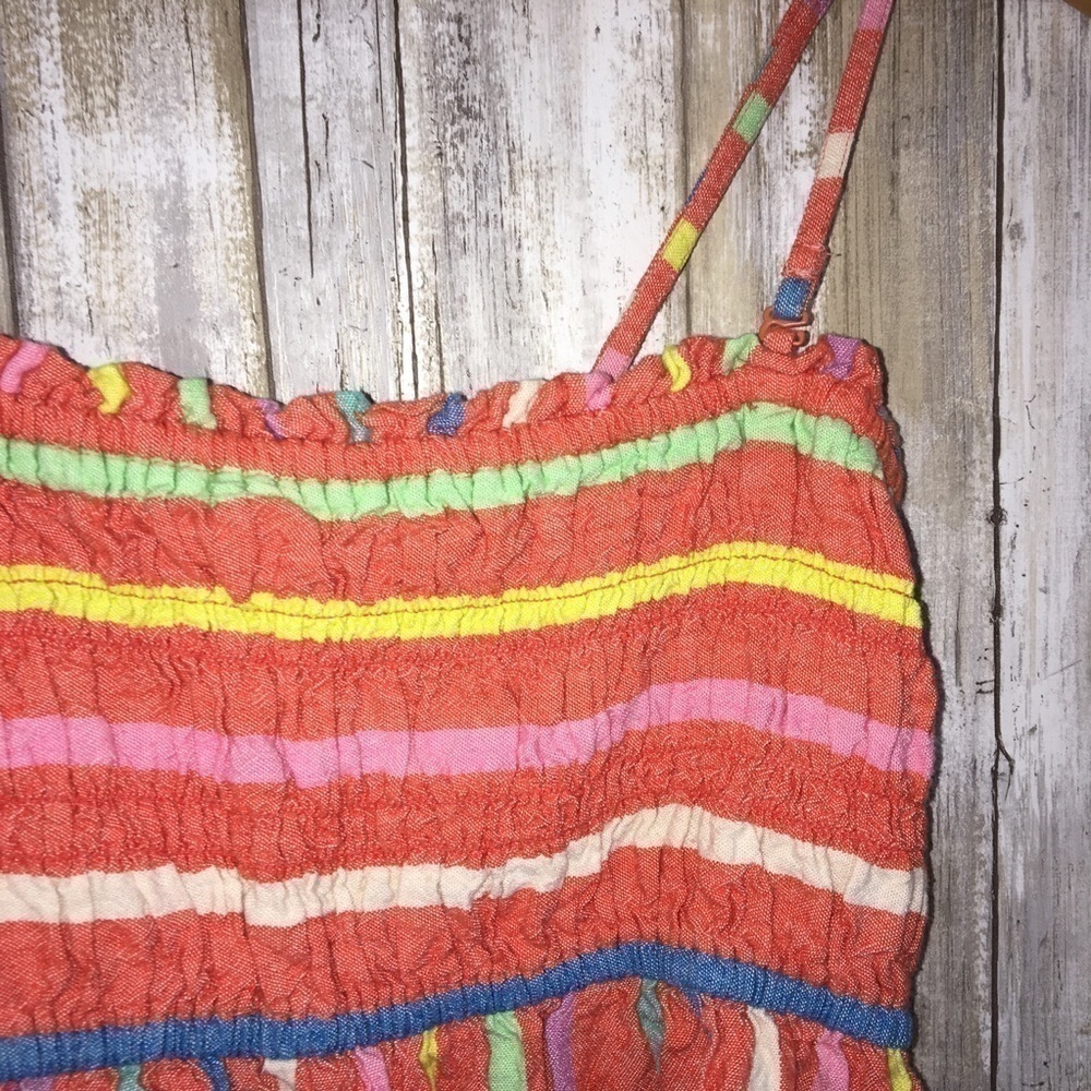 American Eagle Orange Striped Crop - Picture 3 of 4